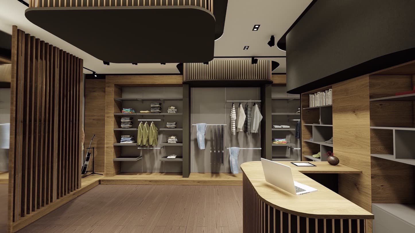 Botiga, retail interior in Tetovo
